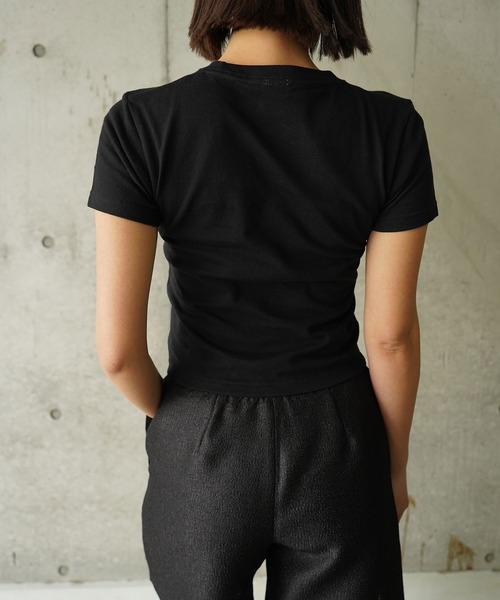 THINGS THAT MATTER(シングス ザット マター)の「THIRD EYE(i) SATURN CROPPED T-SHIRT/ サードアイサターンクロップドTシャツ(Tシャツ/カットソー・レディース・ホワイト/ブラック・FREE)」の8枚目の写真