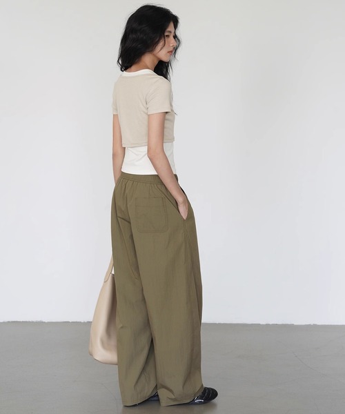 Fano Studios(ファノ ストゥディオズ)の「ベルトテック イージーパンツ EM25s087【EIGHTHMONTH】(その他パンツ・レディース・カーキ・S/M/L)」の8枚目の写真
