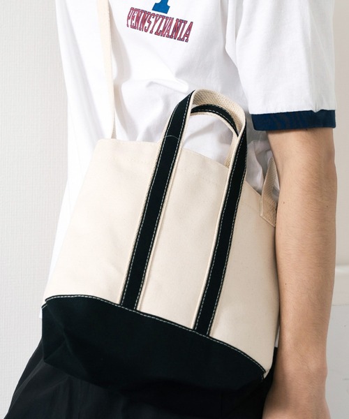 PARROTT CANVAS(パロットキャンバス)の「PARROTT CANVAS/パロットキャンバス SHOULDER MINI TOTE ミニ トートバッグ ショルダーバッグ 2WAY(トートバッグ・メンズ・アイボリー系1・FREE)」の1枚目の写真