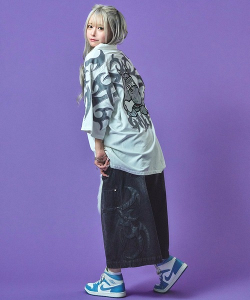 GALFY(ガルフィー)の「GALFY-部族長シャツ(シャツ/ブラウス・メンズ・ホワイト/ブラック/グレー・L/XL)」の15枚目の写真