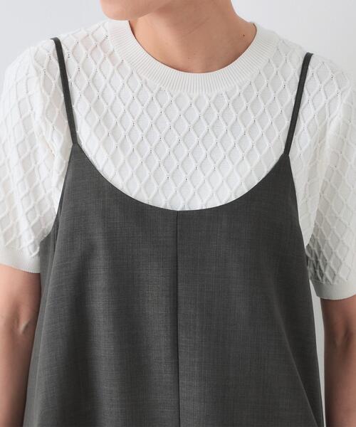 OPAQUE.CLIP(オペークドットクリップ)の「リネンライクキャミワンピース【洗濯機洗い可】(ワンピース・レディース・チャコールグレー/ブラック/ベージュ・36/38/40/42)」の19枚目の写真