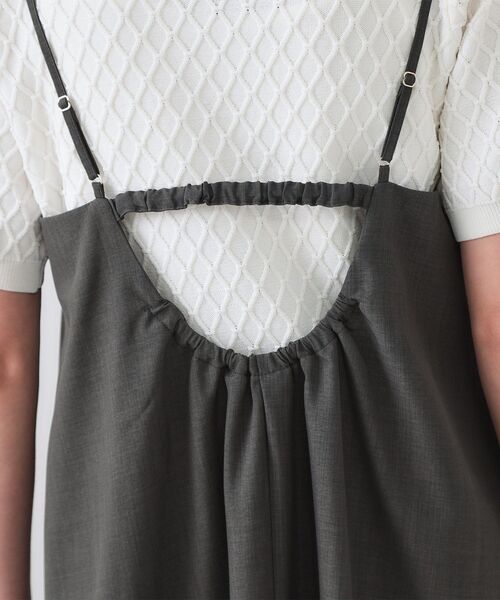 OPAQUE.CLIP(オペークドットクリップ)の「リネンライクキャミワンピース【洗濯機洗い可】(ワンピース・レディース・チャコールグレー/ブラック/ベージュ・36/38/40/42)」の20枚目の写真