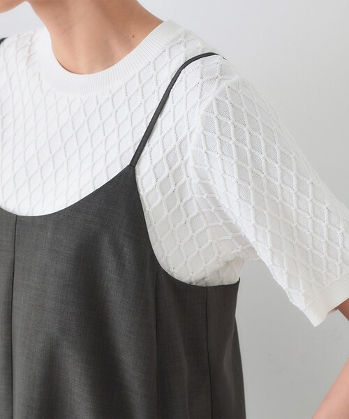 OPAQUE.CLIP(オペークドットクリップ)の「リネンライクキャミワンピース【洗濯機洗い可】(ワンピース・レディース・チャコールグレー/ブラック/ベージュ・36/38/40/42)」の21枚目の写真