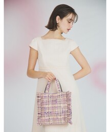 TOCCA トッカ キルティングトートバッグ A4サイズ対応・撥水】CHECKER CLOVER QUILTBAG キルトバッグ