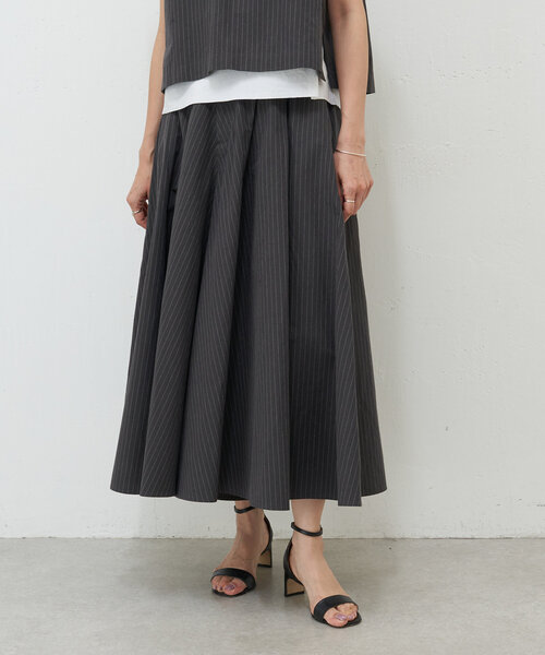 BEARDSLEY キュロットパンツ BEARDSLEY パンツ ドレープダブルクロスキュロット レディース