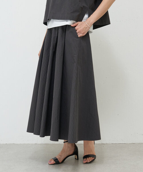 ストライプボリュームキュロット（その他パンツ）｜BEARDSLEY