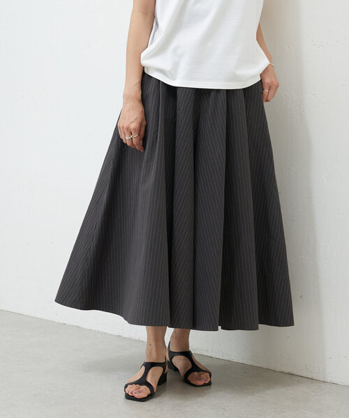 美品 BEARDSLEY ウエストニットバギー ギャザーパンツ キュロット F BEARDSLEY（ビアズリー）の「【すぐにお届け】シワシフォン