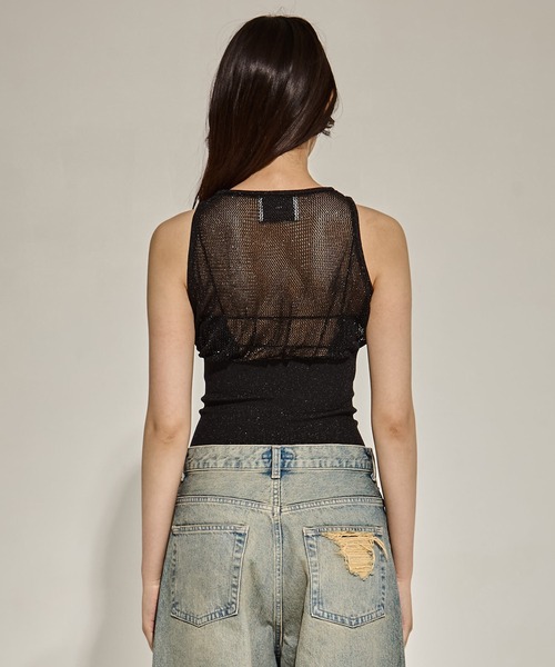 TAN（タン）の「【TAN/タン】SHINY 2PIECES TOPS/シャイニー２ピーストップス（その他トップス・レディース・ブラック/オリーブ/ブラウン・FREE）」の17枚目の写真