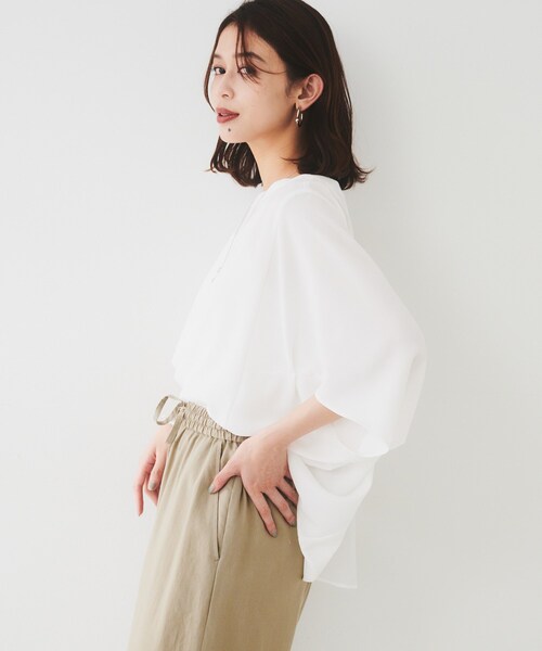 【UVカット接触冷感吸水速乾ストレッチ性】ドルマンプルオーバー UNTITLED tシャツ 「UVカット/接触冷感/吸水速乾/ストレッチ性