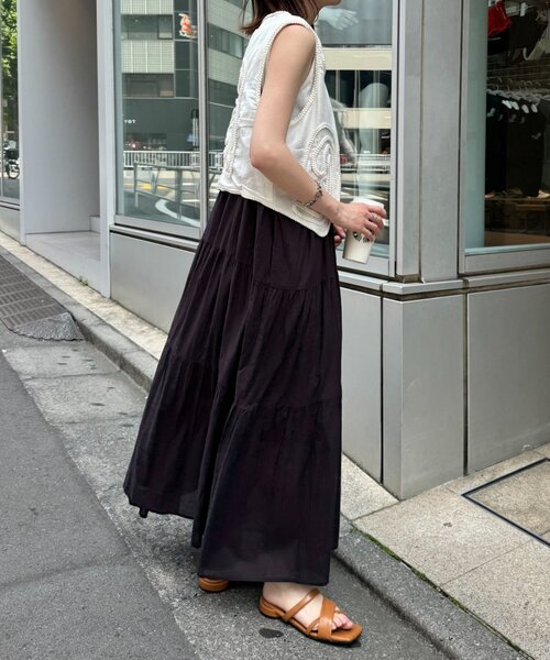 CIAOPANIC TYPY(チャオパニックティピー)の「【India】ロープ刺繍ベスト(ベスト・レディース・ブラウン/オフホワイト/ブラック・ONE SIZE)」の12枚目の写真