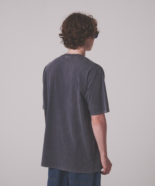 FIRST DOWN（ファーストダウン）の「ピグメント ロゴ ショートスリーブ Tシャツ #2（Tシャツ/カットソー・メンズ・イエロー/チャコール/オフホワイト・M/XL/L）」の9枚目の写真