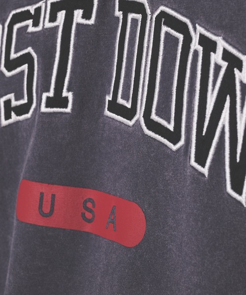 FIRST DOWN（ファーストダウン）の「ピグメント ロゴ ショートスリーブ Tシャツ #2（Tシャツ/カットソー・メンズ・イエロー/チャコール/オフホワイト・M/XL/L）」の20枚目の写真