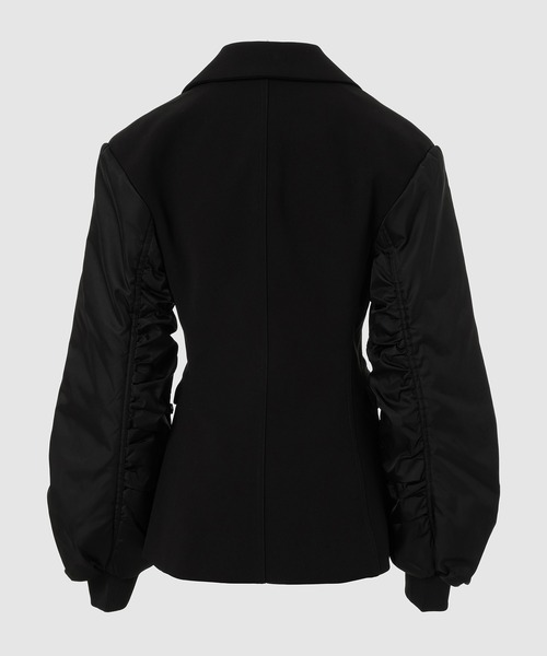 GANNI（ガニー）の「Bonded Crepe Mix Jacket（ブルゾン・レディース・ブラック・34/36）」の2枚目の写真