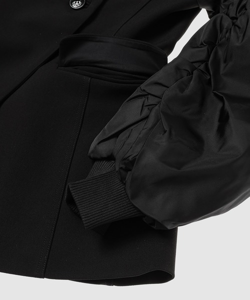 GANNI（ガニー）の「Bonded Crepe Mix Jacket（ブルゾン・レディース・ブラック・34/36）」の5枚目の写真