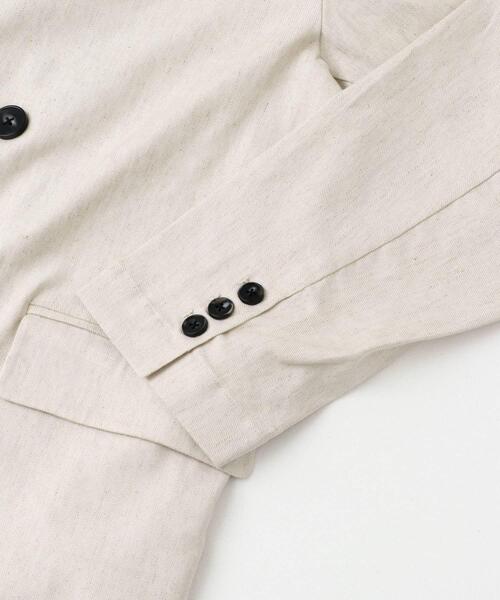 ITEMS URBANRESEARCH（アイテムズ アーバンリサーチ）の「『セットアップ対応』Linen Blend Double Jacket（その他アウター・メンズ・ブラウン/アイボリー/チャコールグレー・MEDIUM/LARGE）」の21枚目の写真
