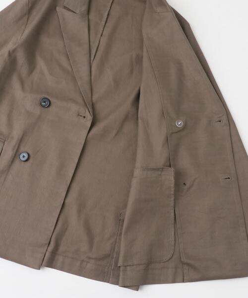 ITEMS URBANRESEARCH（アイテムズ アーバンリサーチ）の「『セットアップ対応』Linen Blend Double Jacket（その他アウター・メンズ・ブラウン/アイボリー/チャコールグレー・MEDIUM/LARGE）」の14枚目の写真