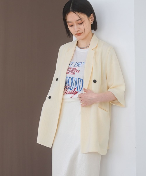 A part by(アパートバイ)の「ロゴBIGTシャツ(Tシャツ/カットソー・レディース・オフホワイト/ブラック・FREE)」の15枚目の写真