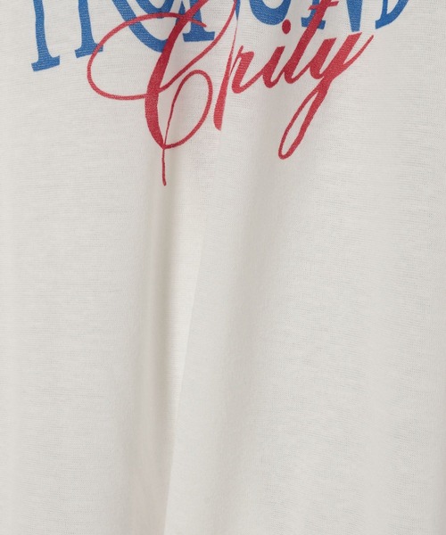 A part by(アパートバイ)の「ロゴBIGTシャツ(Tシャツ/カットソー・レディース・オフホワイト/ブラック・FREE)」の5枚目の写真