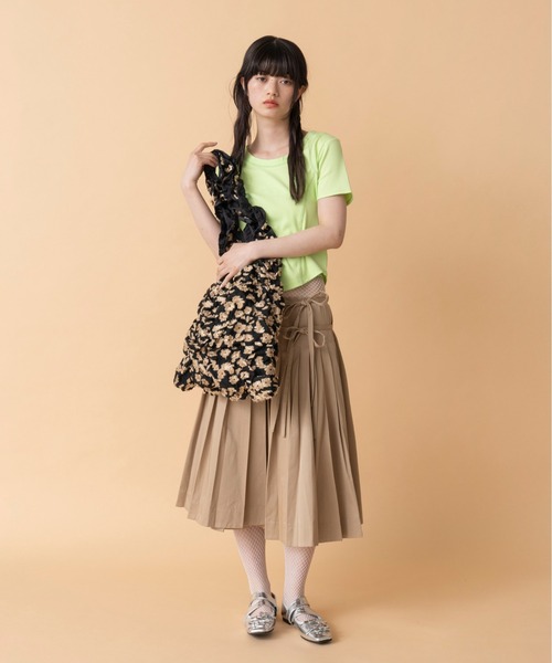 Casselini（キャセリーニ）の「Casselini(キャセリーニ)スクエアギャザートート（トートバッグ・レディース・ベージュ/ピンク/ブルー/ブラック・FREE）」の11枚目の写真