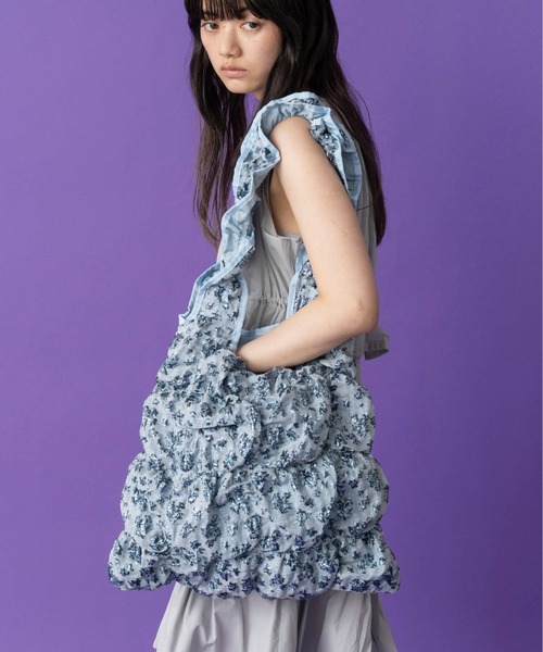 Casselini（キャセリーニ）の「Casselini(キャセリーニ)スクエアギャザートート（トートバッグ・レディース・ベージュ/ピンク/ブルー/ブラック・FREE）」の15枚目の写真