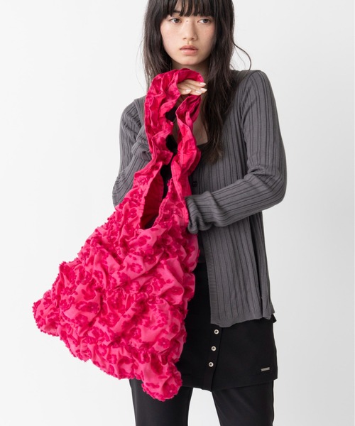 Casselini（キャセリーニ）の「Casselini(キャセリーニ)スクエアギャザートート（トートバッグ・レディース・ベージュ/ピンク/ブルー/ブラック・FREE）」の22枚目の写真