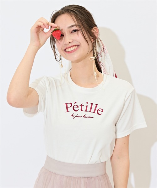 WILLSELECTION（ウィルセレクション）の「PetilleクルーネックTシャツ（Tシャツ/カットソー・レディース・ホワイト系その他/オフホワイト/ネイビー・FREE）」の6枚目の写真