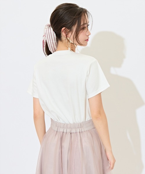 WILLSELECTION（ウィルセレクション）の「PetilleクルーネックTシャツ（Tシャツ/カットソー・レディース・ホワイト系その他/オフホワイト/ネイビー・FREE）」の11枚目の写真