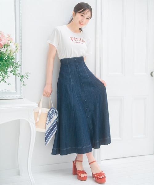 WILLSELECTION（ウィルセレクション）の「PetilleクルーネックTシャツ（Tシャツ/カットソー・レディース・ホワイト系その他/オフホワイト/ネイビー・FREE）」の17枚目の写真