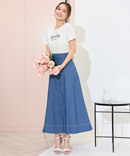 WILLSELECTION（ウィルセレクション）の「PetilleクルーネックTシャツ（Tシャツ/カットソー・レディース・ホワイト系その他/オフホワイト/ネイビー・FREE）」の19枚目の写真