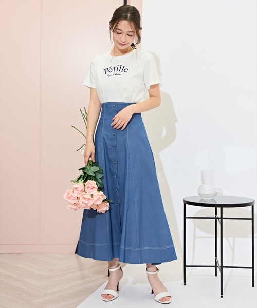 WILLSELECTION（ウィルセレクション）の「PetilleクルーネックTシャツ（Tシャツ/カットソー・レディース・ホワイト系その他/オフホワイト/ネイビー・FREE）」の20枚目の写真