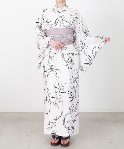 セール】簡単に着られるセパレート浴衣 ワンピース浴衣へこ帯3点