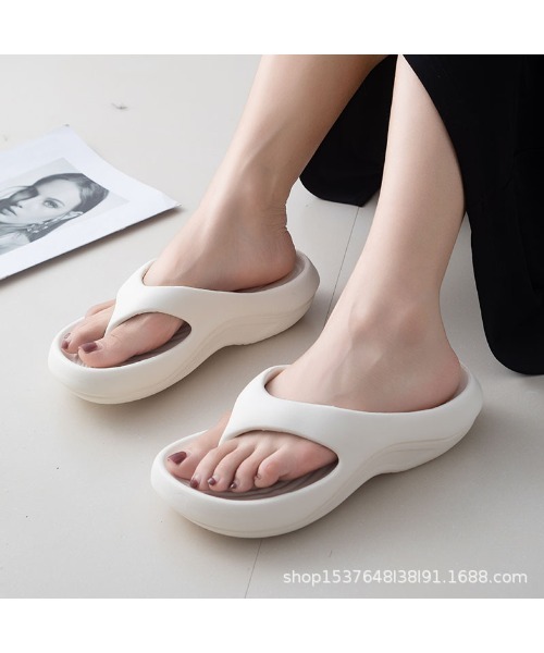 Ritzy（リッツィー）の「トングサンダル（サンダル・レディース・ホワイト/ブラック/グレー/グレー系その他/グレー系その他2・M/L）」の2枚目の写真