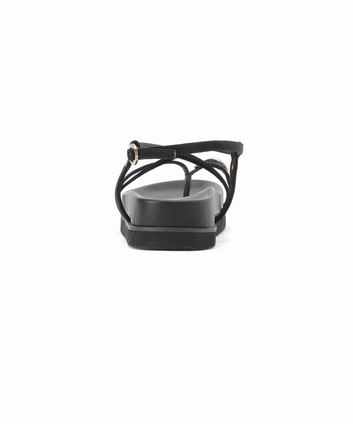 JOURNAL STANDARD relume（ジャーナルスタンダード　レリューム）の「《追加2》RELUME クロスストラッププラットフォームサンダル（サンダル・レディース・ブラック・23.5cm/24cm/24.5cm/25cm）」の8枚目の写真