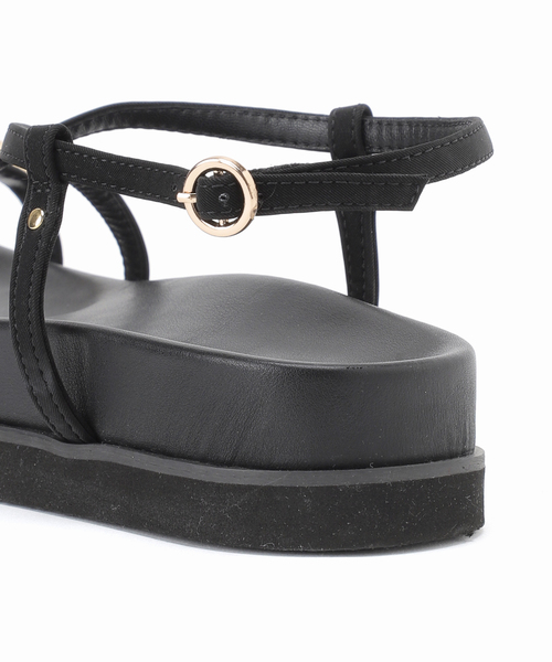 JOURNAL STANDARD relume（ジャーナルスタンダード　レリューム）の「《追加2》RELUME クロスストラッププラットフォームサンダル（サンダル・レディース・ブラック・23.5cm/24cm/24.5cm/25cm）」の10枚目の写真