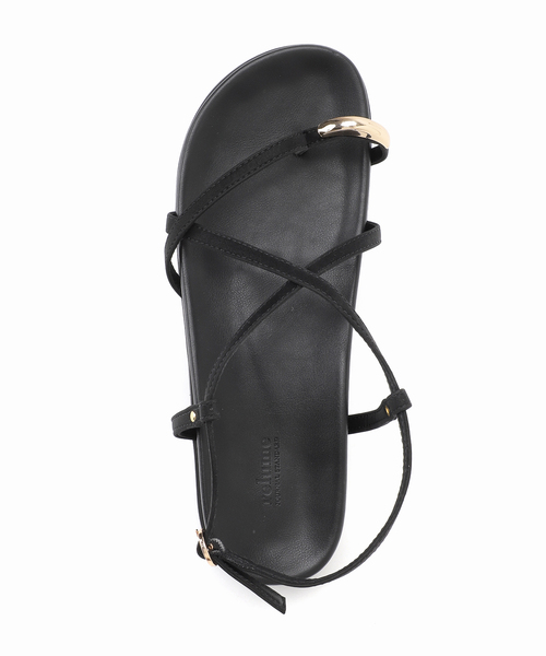 JOURNAL STANDARD relume（ジャーナルスタンダード　レリューム）の「《追加2》RELUME クロスストラッププラットフォームサンダル（サンダル・レディース・ブラック・23.5cm/24cm/24.5cm/25cm）」の11枚目の写真