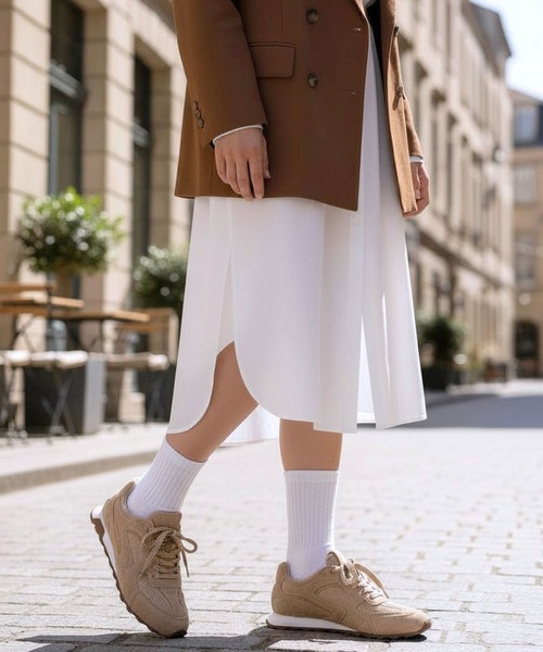 ASH(アッシュ)の「ASH/アッシュ【KASAR】軽量スエードスニーカー フラットソール 3cmヒール(スニーカー・レディース・ライトブラウン/アッシュブラウン/ベージュ/ピンク・36/37/38)」の14枚目の写真