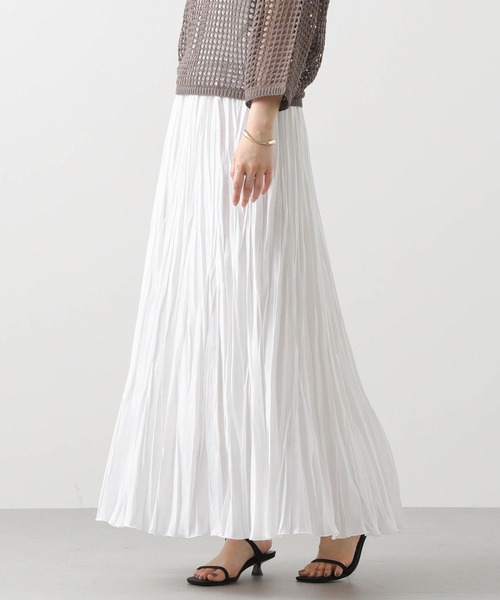 Greedy Brilliant麻調クリンクルマキシスカート セール】麻調クリンクルマキシスカート（スカート）｜Gready