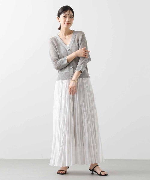 Greedy Brilliant麻調クリンクルマキシスカート Gready Brilliant スカート 麻調クリンクルマキシスカート