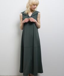 LANVIN en Bleu | セーラーカラーフレアワンピース(ワンピース)