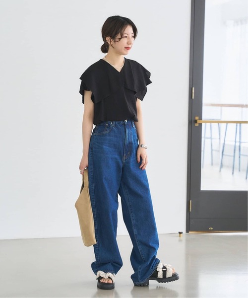 LE TALON（ルタロン）の「《追加》KARIN TAKUBO×LE TALONフリルクロススリングバックサンダル（サンダル・レディース・アイボリー・SMALL/MEDIUM/LARGE/X-LARGE）」の6枚目の写真