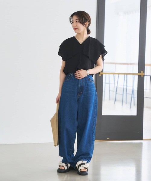 LE TALON（ルタロン）の「《追加》KARIN TAKUBO×LE TALONフリルクロススリングバックサンダル（サンダル・レディース・アイボリー・SMALL/MEDIUM/LARGE/X-LARGE）」の7枚目の写真