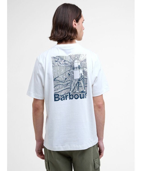 Barbour(バブアー)の「Moonwell バックプリントTシャツ(Tシャツ/カットソー・メンズ・ブルー/ホワイト・SMALL/MEDIUM/LARGE/X-LARGE)」の5枚目の写真