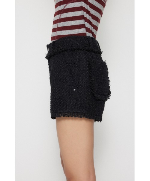 LAGUA GEM（ラグアジェム）の「TWEED COMPACT ショートパンツ（その他パンツ・レディース・ブラック/カーキ・X-SMALL/SMALL/MEDIUM）」の8枚目の写真