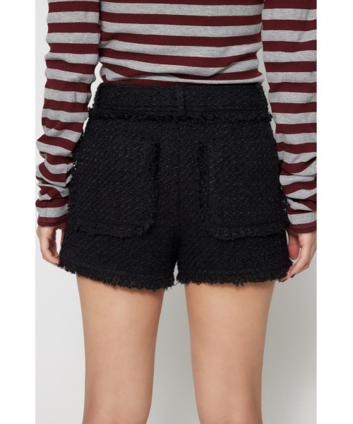 LAGUA GEM（ラグアジェム）の「TWEED COMPACT ショートパンツ（その他パンツ・レディース・ブラック/カーキ・X-SMALL/SMALL/MEDIUM）」の9枚目の写真