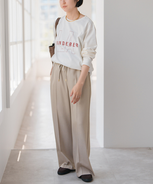 Spick & Span（スピックアンドスパン）の「Los Angeles TEE（Tシャツ/カットソー・レディース・チャコールグレー/ホワイト・FREE）」の17枚目の写真