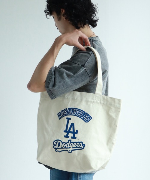 MLB（メジャーリーグベースボール）の「【MLB/メジャーリーグベースボール】コットンキャンバストートバッグ（トートバッグ・メンズ・アイボリー系1/アイボリー系2/アイボリー系3・FREE）」の21枚目の写真