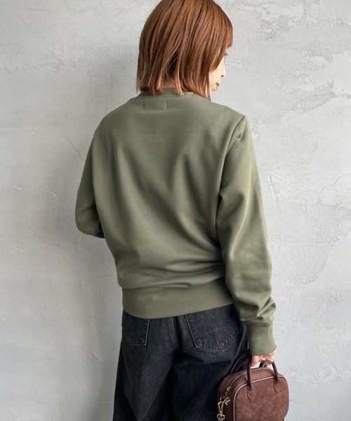 FRED PERRY/フレッドペリー] ローレルリースロゴ刺繍 クルーネック