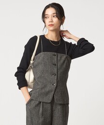 GREEN LABEL RELAXING 黒 ベスト green label relaxing ベスト ジレ DEEP ディープ Vネック