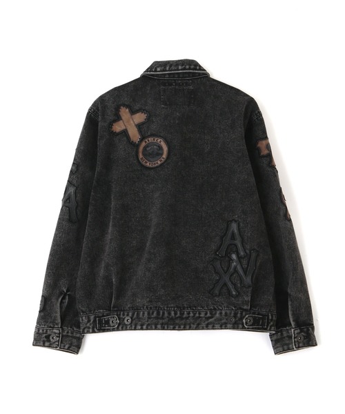 avirex デニムジャケット LEATHER PATCH DENIM JACKET / レザーパッチ デニムジャケット