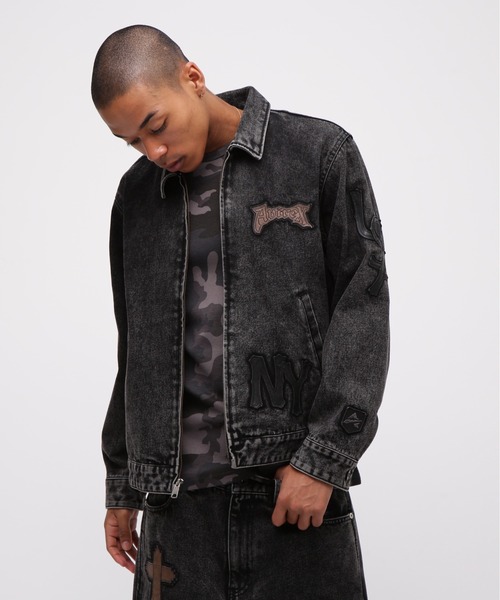 LEATHER PATCH DENIM JACKET / レザーパッチ デニムジャケット